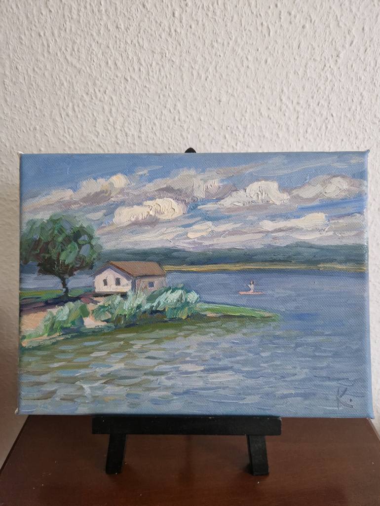 Original Impressionism Landscape Painting by Olena Kolotova