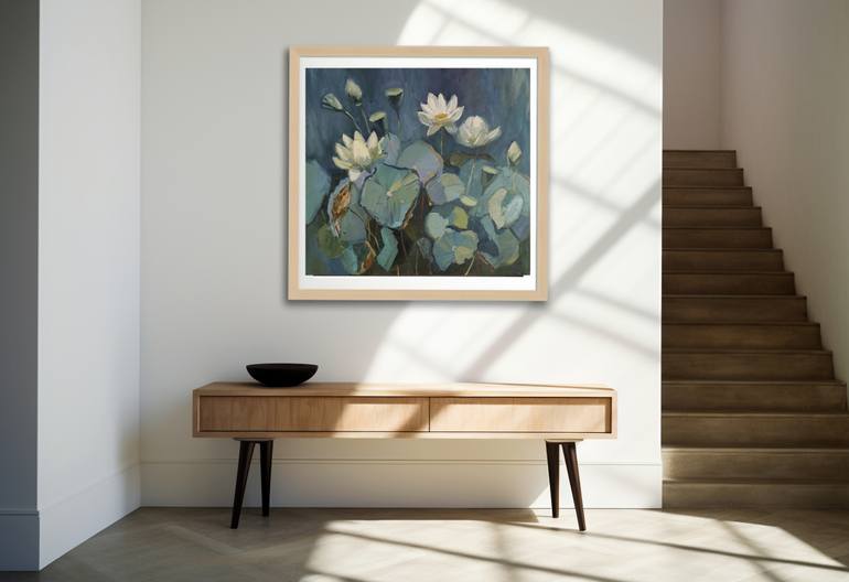Original Impressionism Floral Painting by Olena Kolotova