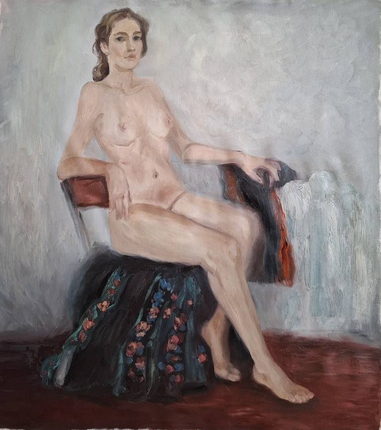 Original Impressionism Nude Paintings by Olena Kolotova