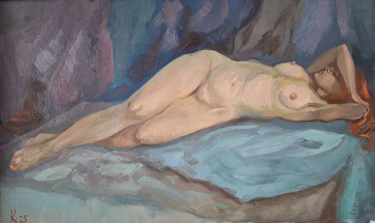 Original Portraiture Nude Paintings by Olena Kolotova