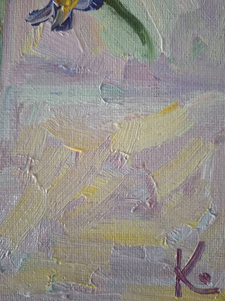 Original Impressionism Floral Painting by Olena Kolotova