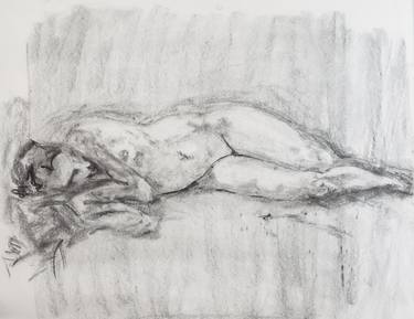 Original Figurative Nude Drawings by Eva Veronesi