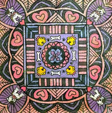 Saatchi Art Artist Kium Teoh; Paintings, “Pika & Friends in Pink and Lavender” #art