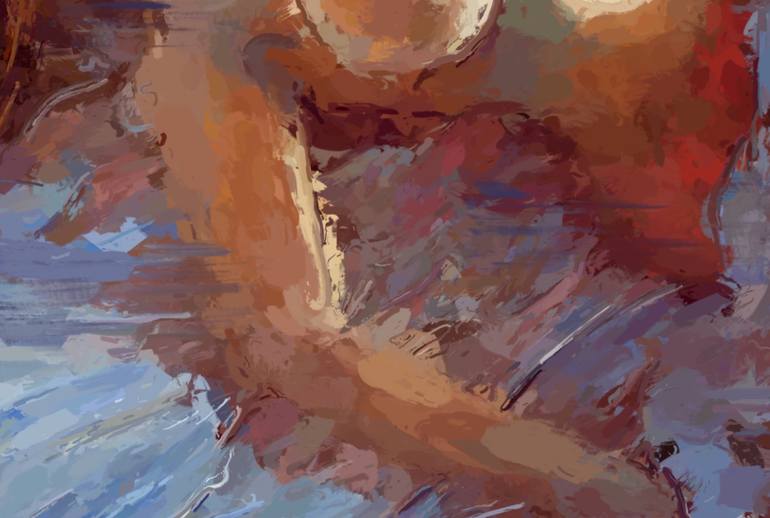 Original Contemporary Nude Printmaking by Marina Fedorova
