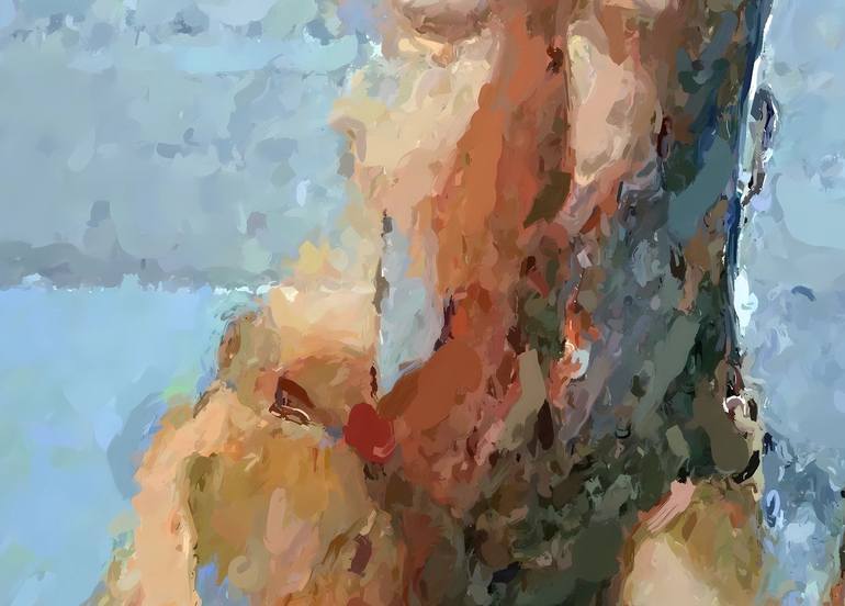 Original Portraiture Nude Painting by Marina Fedorova