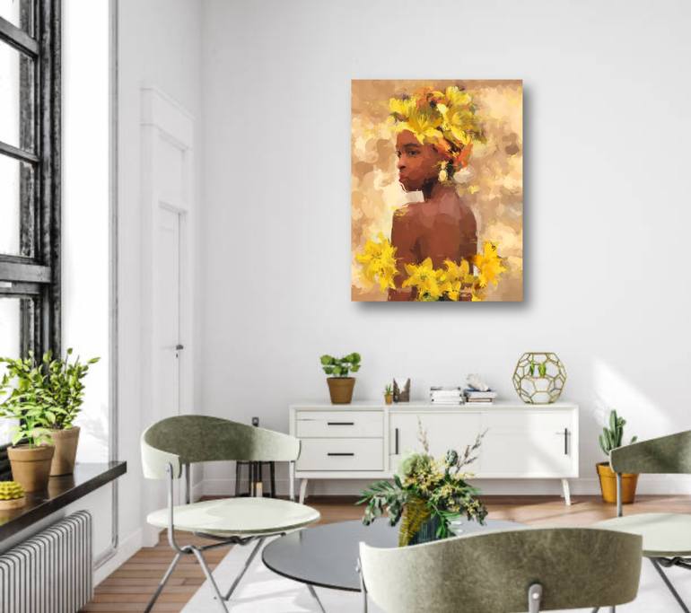 Original Abstract Expressionism Women Printmaking by Marina Fedorova