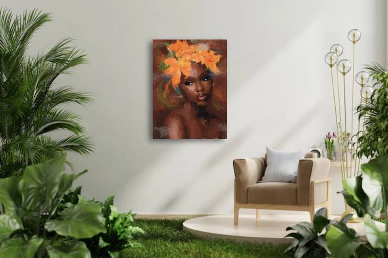 Original Fine Art Portrait Painting by Marina Fedorova