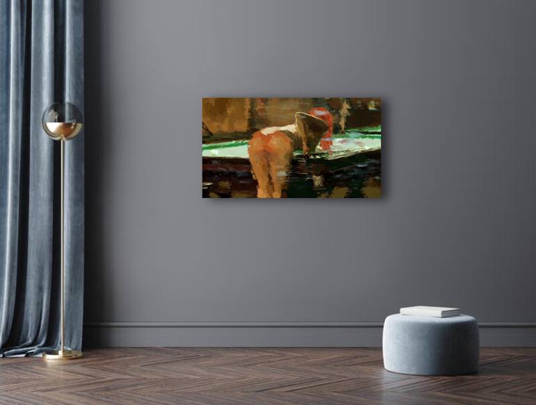 Original Abstract Expressionism Nude Painting by Marina Fedorova