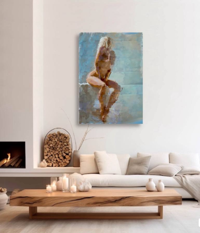 Original Figurative Nude Mixed Media by Marina Fedorova