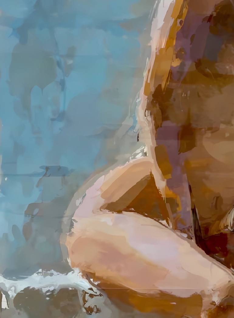 Original Figurative Nude Mixed Media by Marina Fedorova