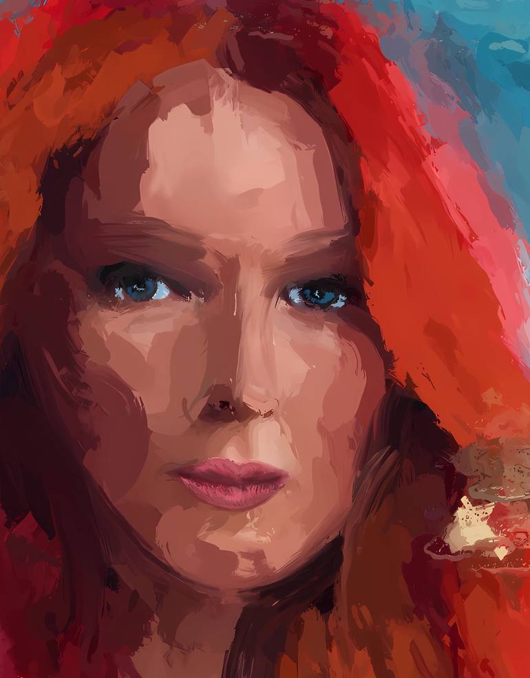 Original Abstract Expressionism Women Printmaking by Marina Fedorova