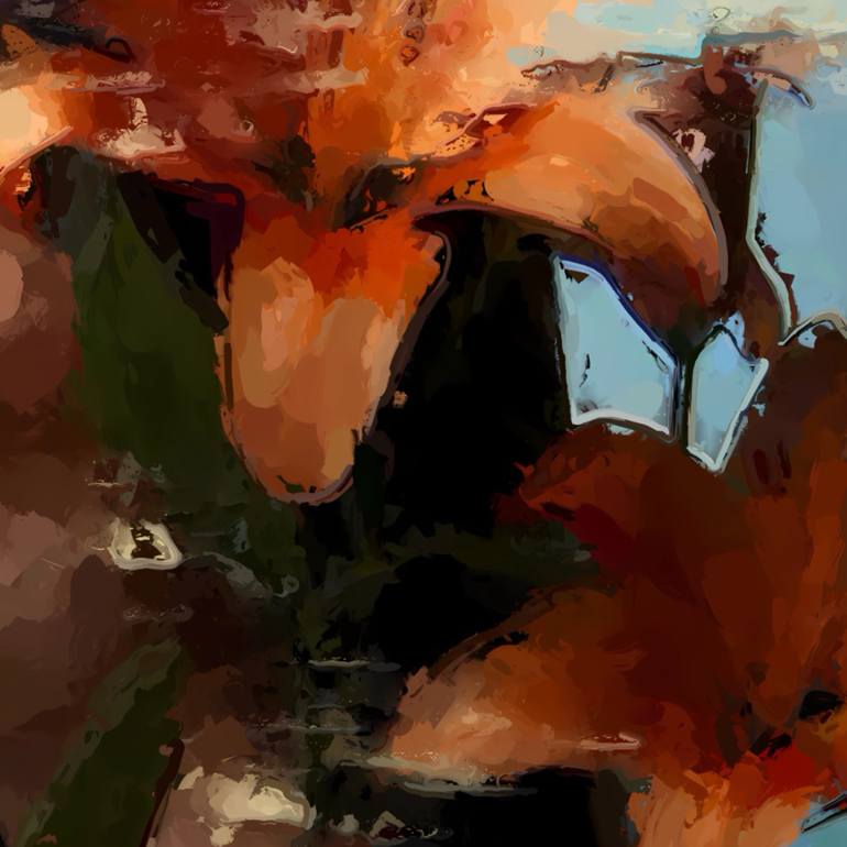 Original Abstract Women Printmaking by Marina Fedorova