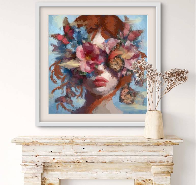 Original Abstract Women Printmaking by Marina Fedorova