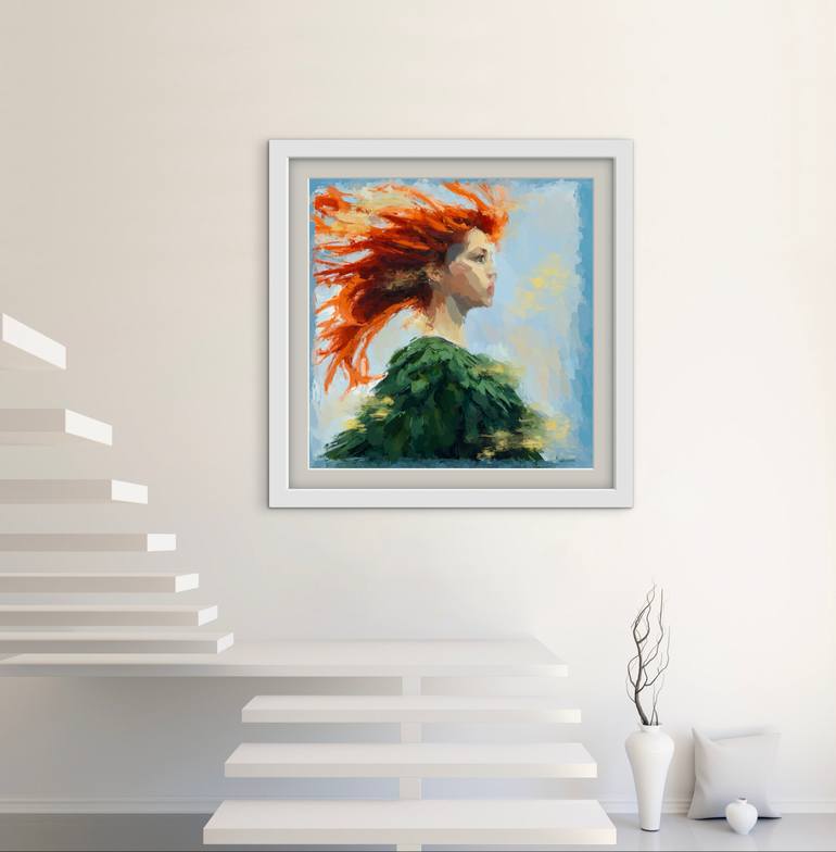 Original Abstract Expressionism Women Printmaking by Marina Fedorova
