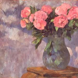 Collection Flowers on canvas