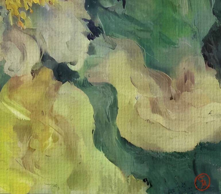 Original Abstract Expressionism Botanic Printmaking by Marina Fedorova