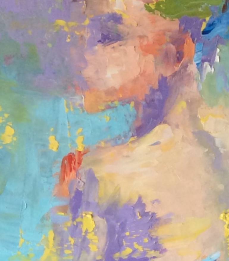 Original Abstract Expressionism Women Painting by Marina Fedorova