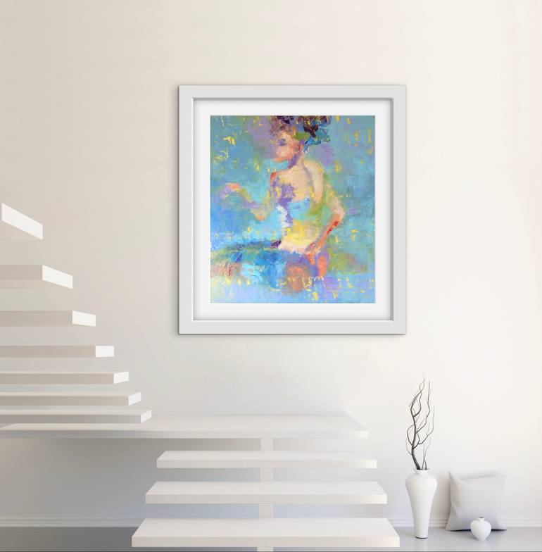 Original Abstract Expressionism Women Painting by Marina Fedorova
