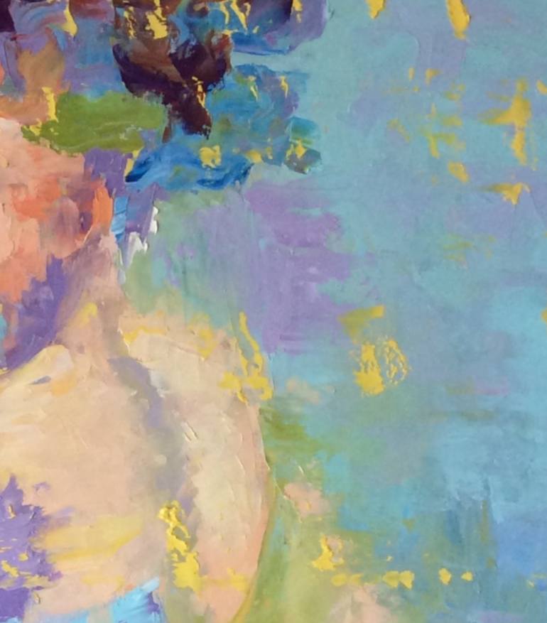 Original Abstract Expressionism Women Painting by Marina Fedorova