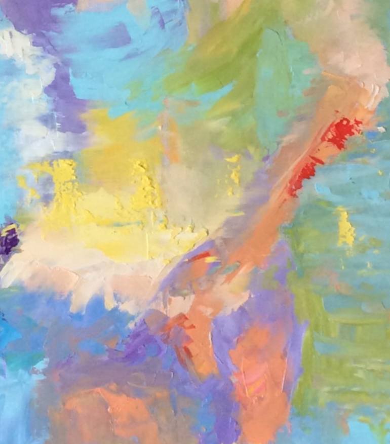 Original Abstract Expressionism Women Painting by Marina Fedorova