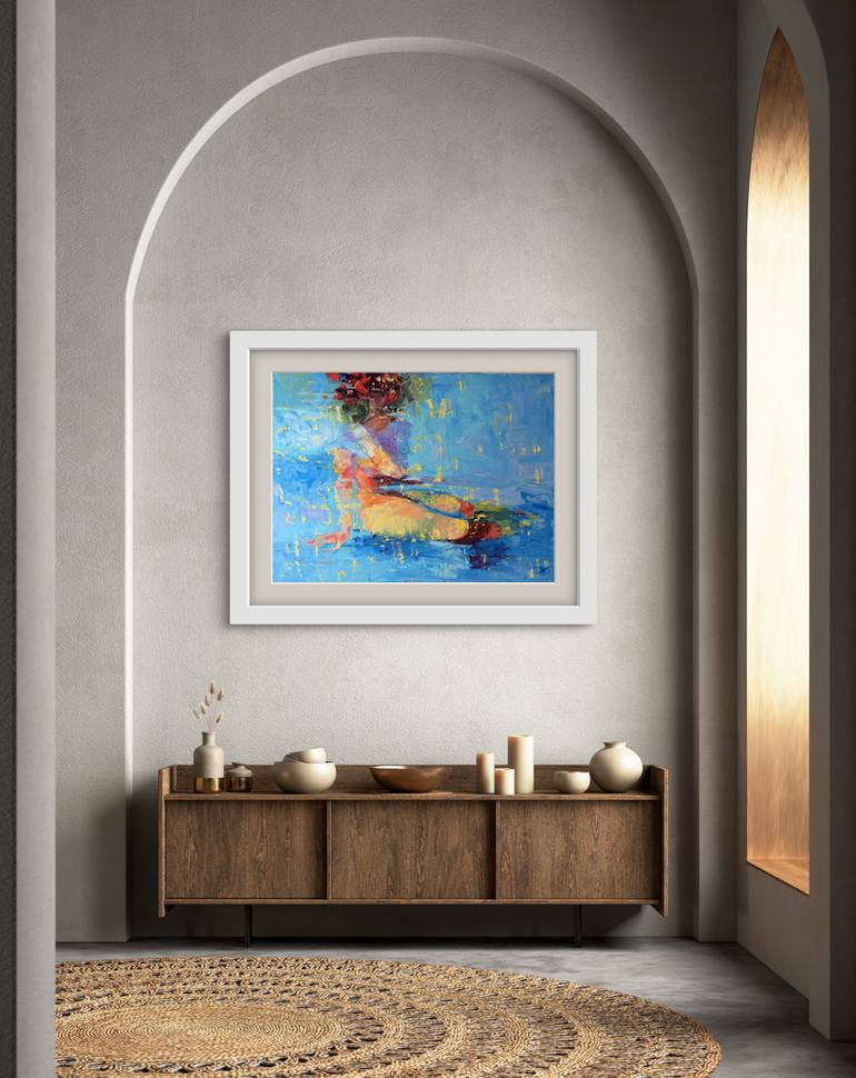Original Abstract Expressionism Abstract Painting by Marina Fedorova