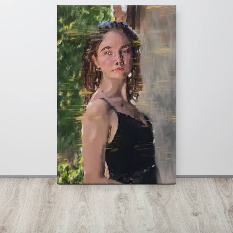 Original Abstract People Printmaking by Marina Fedorova