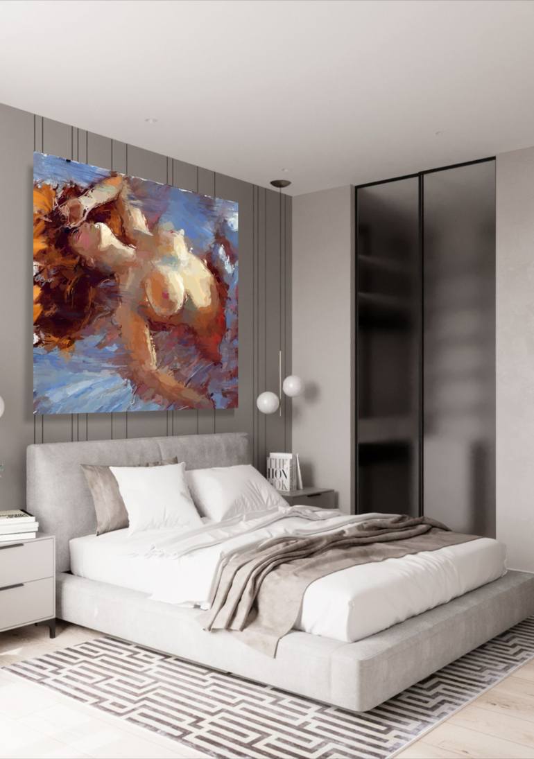 Original Abstract Expressionism Women Printmaking by Marina Fedorova