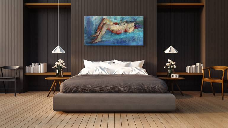 Original Abstract Nude Printmaking by Marina Fedorova