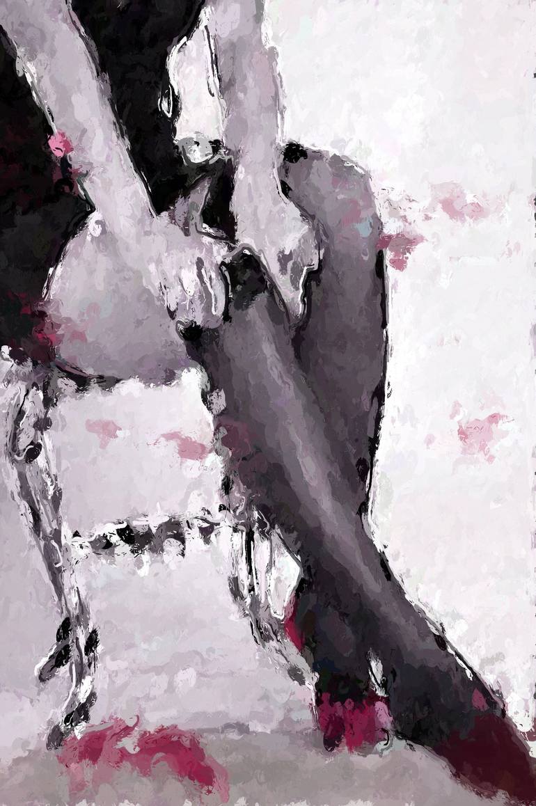 Print of Figurative Women Mixed Media by Marina Fedorova