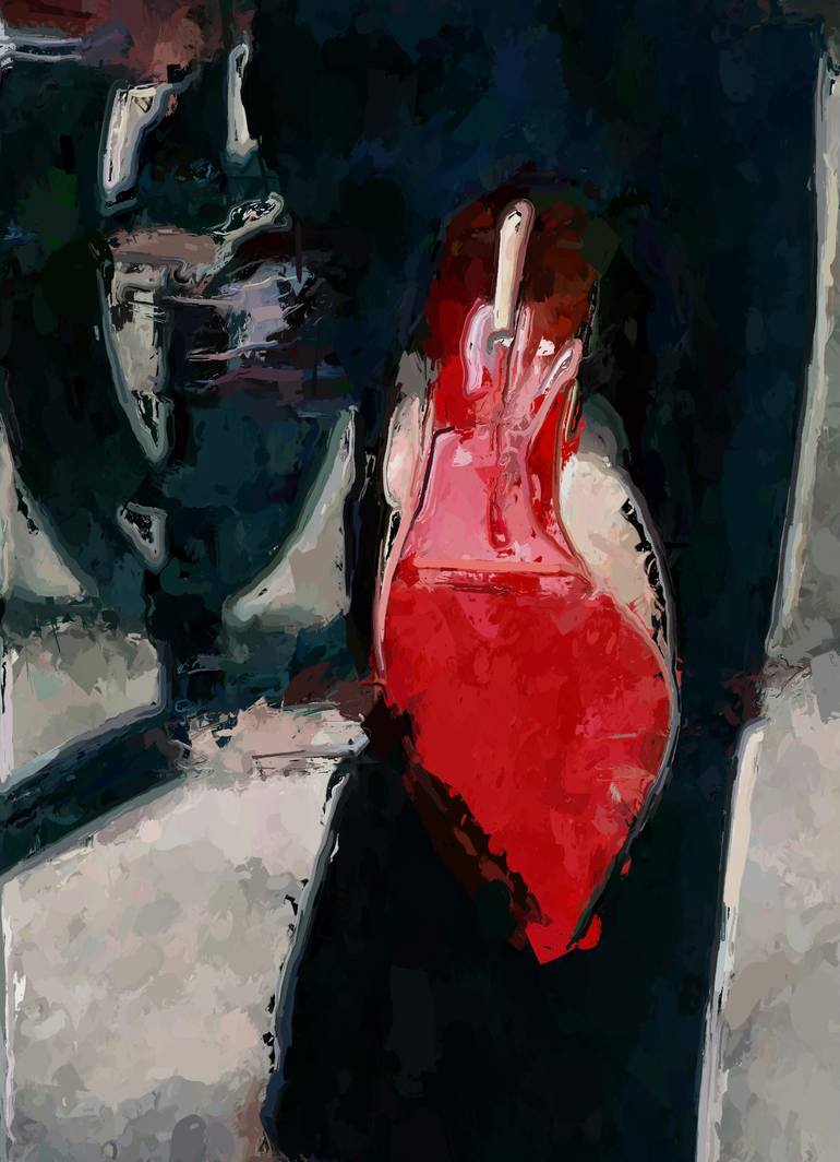 Original Abstract Women Mixed Media by Marina Fedorova