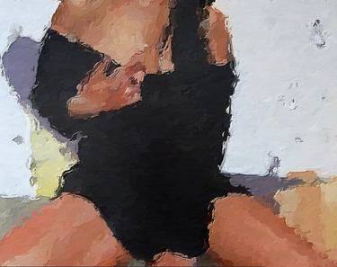 Original Figurative People Mixed Media by Marina Fedorova