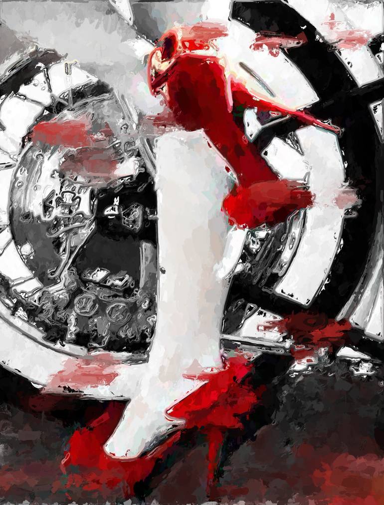 Print of Abstract Women Mixed Media by Marina Fedorova