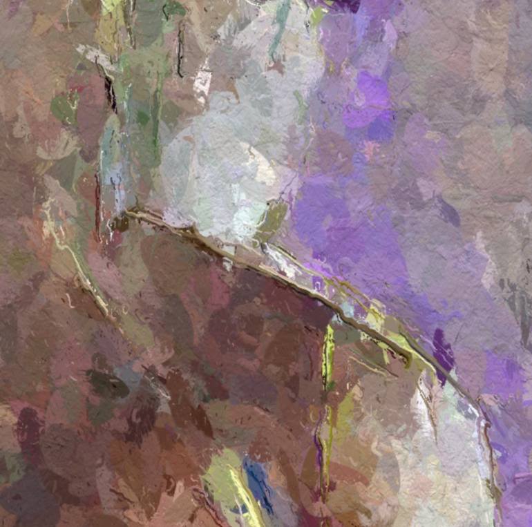 Original Abstract Body Mixed Media by Marina Fedorova