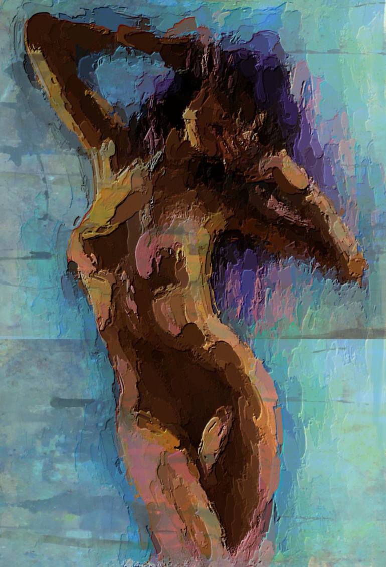 Women this Purple hair - nudity beautiful women, Body beauty, Purple  Painting by Marina Fedorova | Saatchi Art