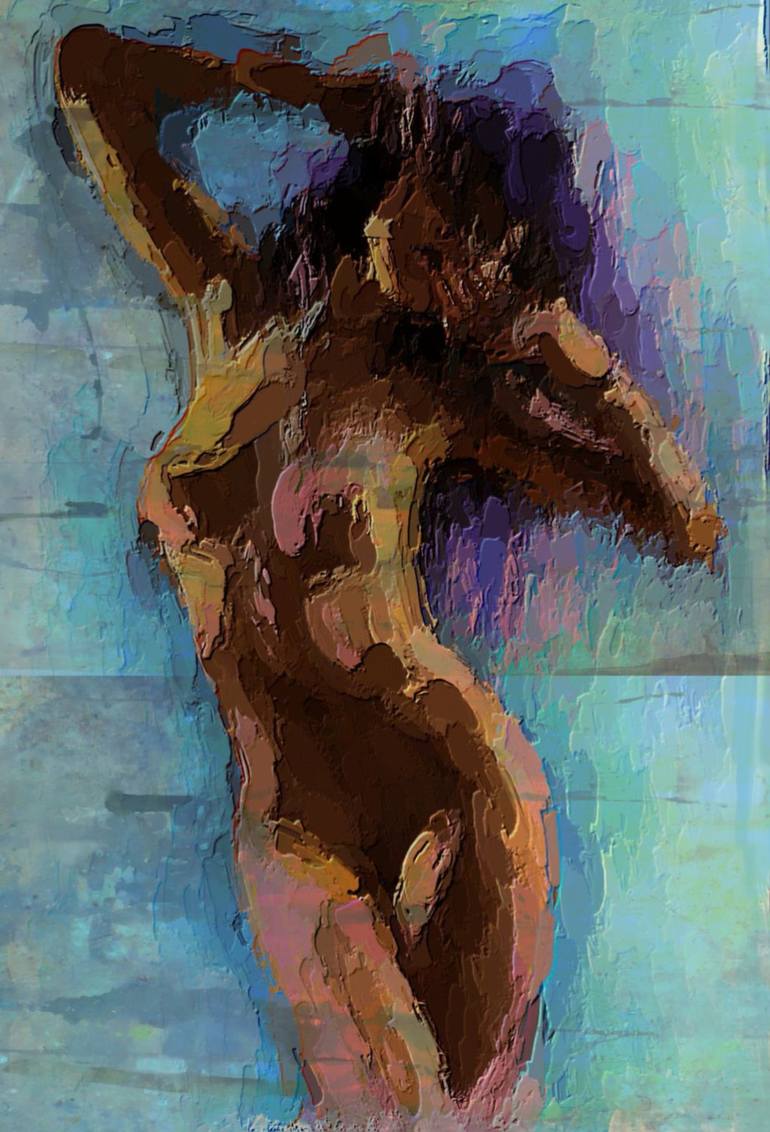 Women this Purple hair - nudity beautiful women, Body beauty, Purple  Painting by Marina Fedorova | Saatchi Art