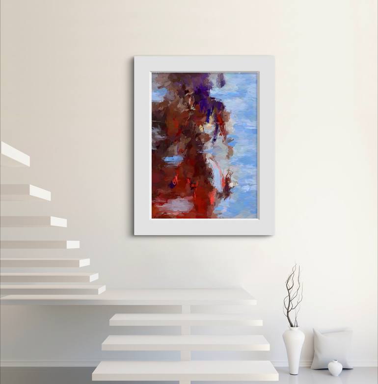 Original Abstract Nude Mixed Media by Marina Fedorova