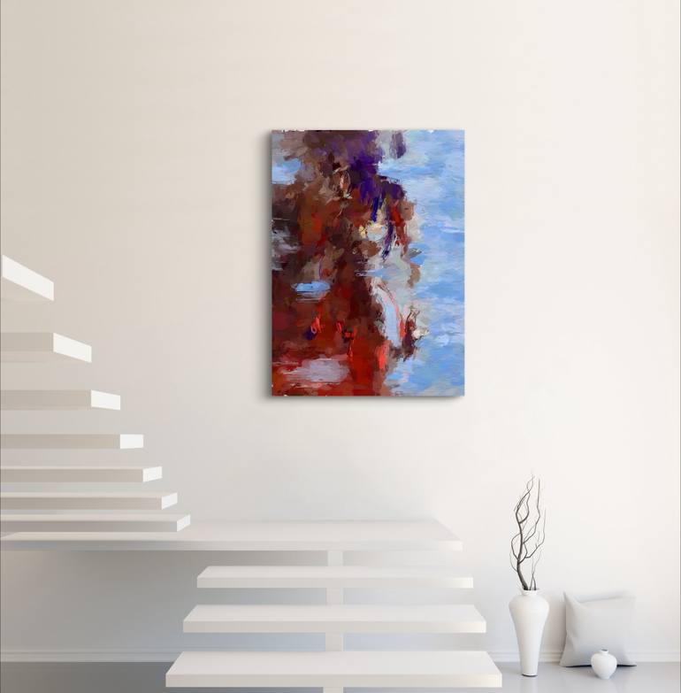 Original Abstract Nude Mixed Media by Marina Fedorova
