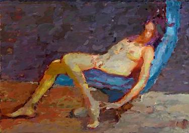 Print of Portraiture Nude Paintings by Marina Fedorova