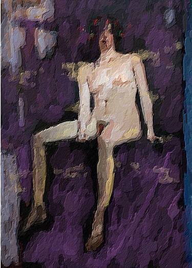 Print of Portraiture Nude Paintings by Marina Fedorova