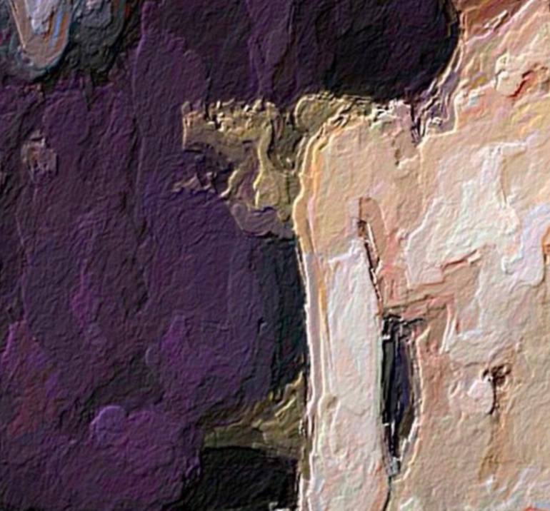 Original Abstract Expressionism Nude Printmaking by Marina Fedorova