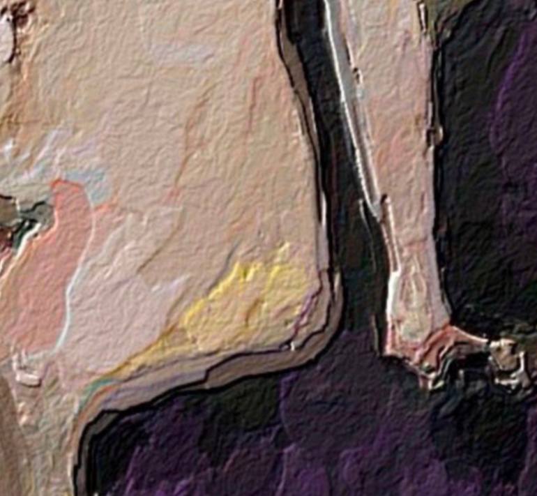 Original Abstract Expressionism Nude Printmaking by Marina Fedorova