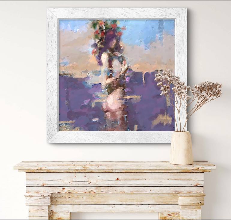 Original Abstract Expressionism Women Mixed Media by Marina Fedorova