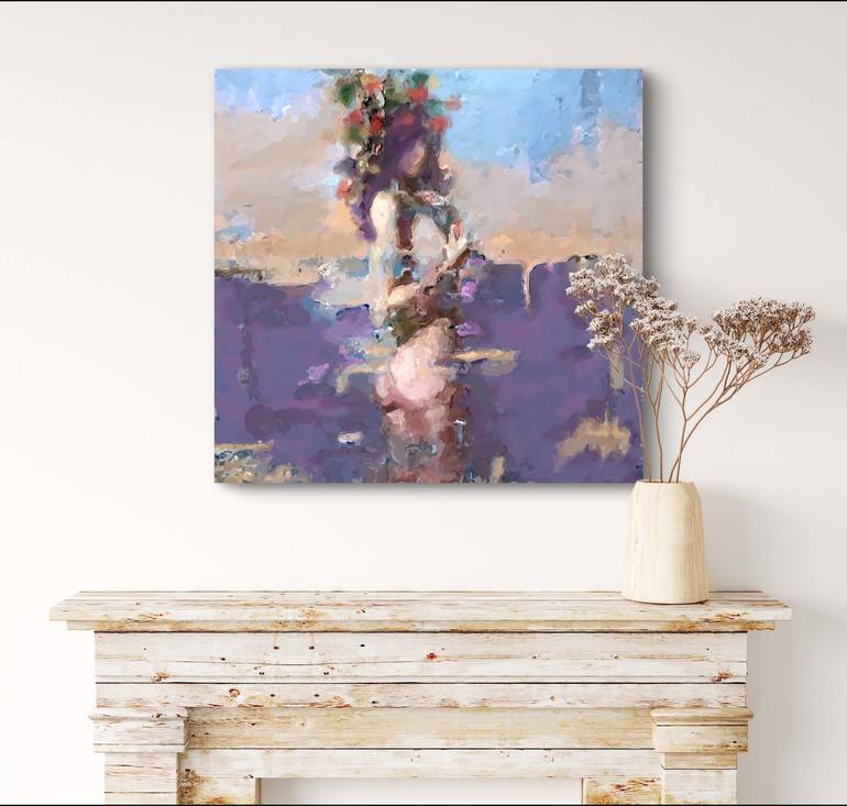 Original Abstract Expressionism Women Mixed Media by Marina Fedorova