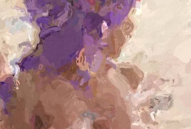 Original Abstract Expressionism Nude Mixed Media by Marina Fedorova