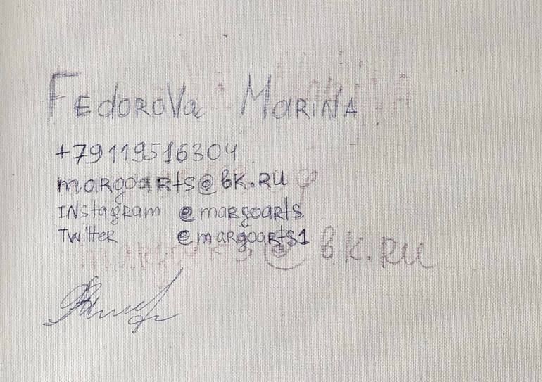 Original Portraiture Women Mixed Media by Marina Fedorova