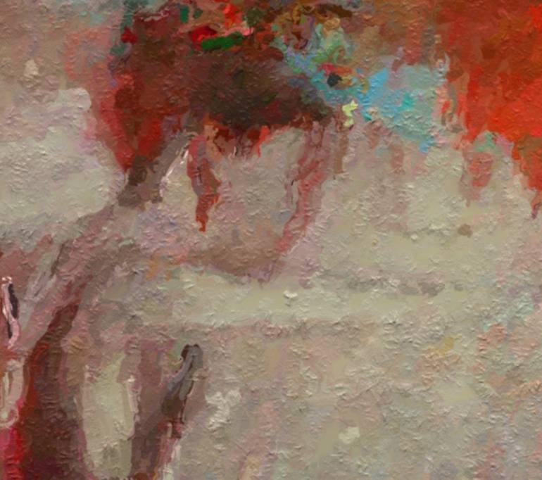 Original Portraiture Women Mixed Media by Marina Fedorova