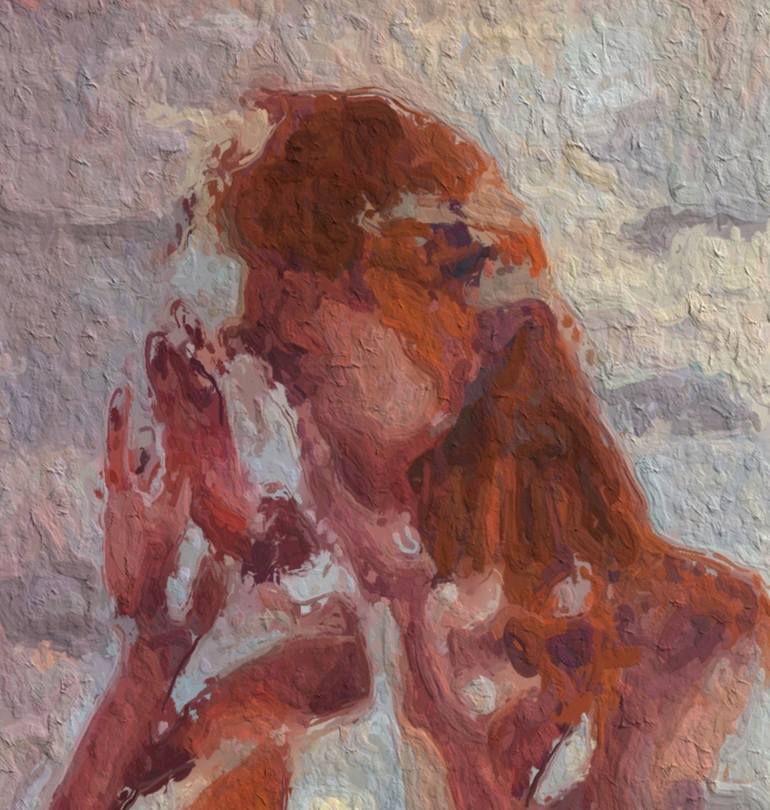 Original Abstract Erotic Painting by Marina Fedorova