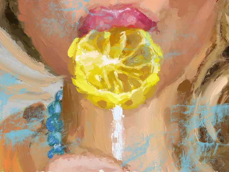Print of Abstract Erotic Mixed Media by Marina Fedorova