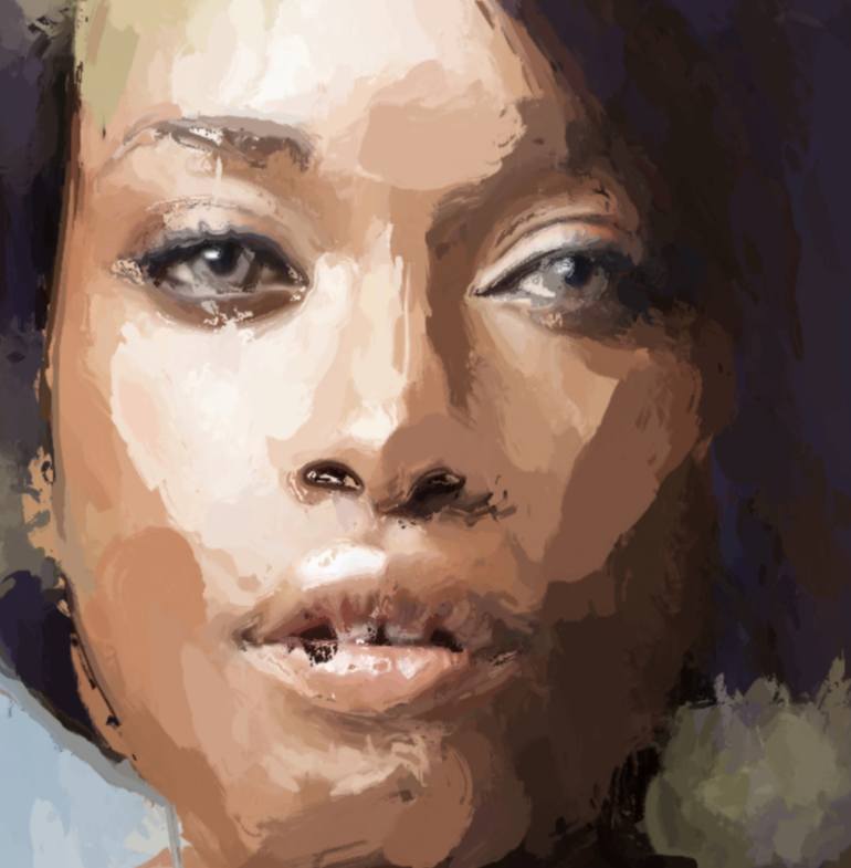 Original Figurative People Printmaking by Marina Fedorova