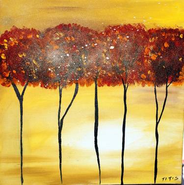 Original Abstract Expressionism Nature Paintings by Louis Tt